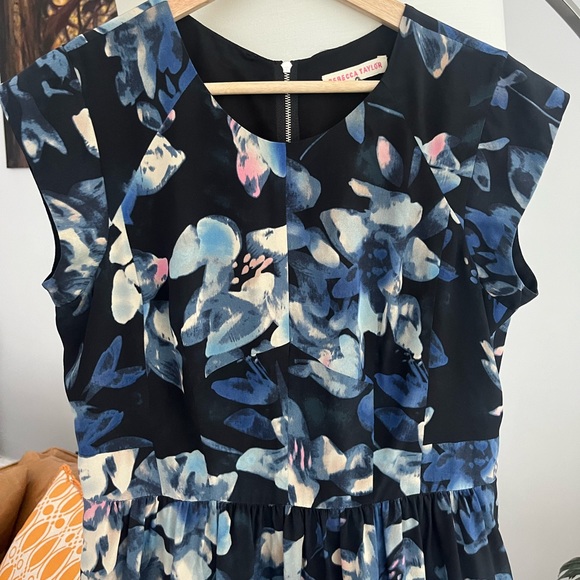 Rebecca Taylor Floral Print Silk Dress - Picture 2 of 7